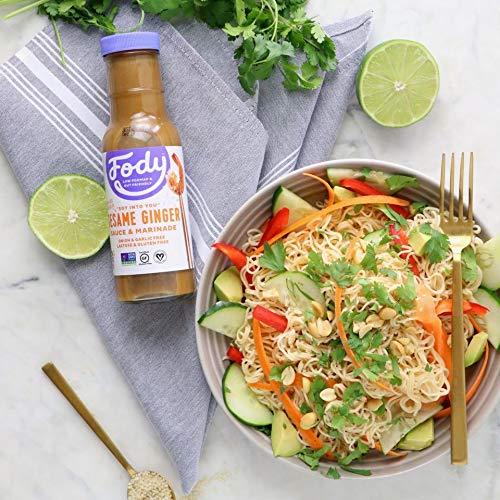 Fody Foods Vegan Sesame Ginger Sauce Marinade | Avocado Oil | Lo