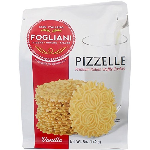Fogliani Vanilla Pizzelle Waffle Cookies Pack Of 1