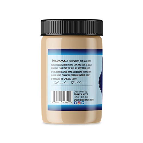 Fokken Nuts White Chocolate Peanut Butter, 16 Ounce