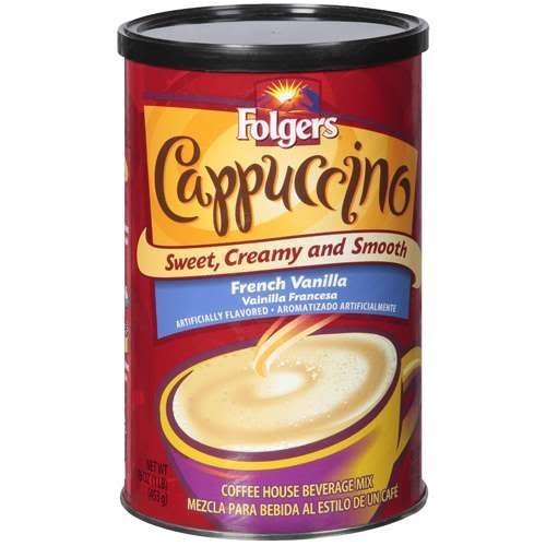 Folgers Cappuccino French Vanilla 16 Ozpack Of 4