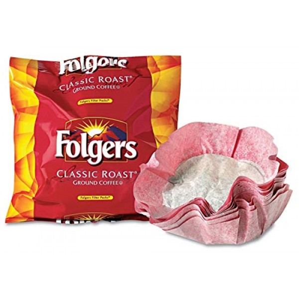 Folgers Classic Roast Filter Packs, Premeasured Ground Coffee An