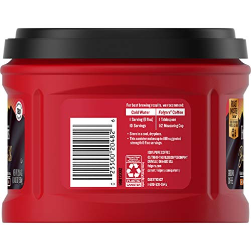 Folgers Black Silk Coffee, Dark Roast Ground Coffee, 20.6 Ounces