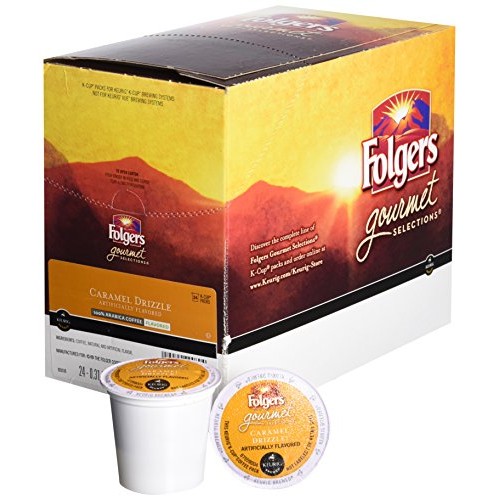 Folgers Caramel Drizzle K Cup Coffee 48 Count Packaging May Vary