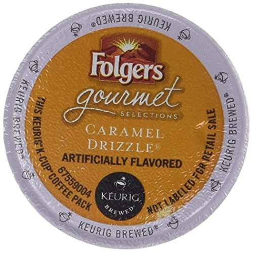 Folgers Caramel Drizzle K Cup Coffee 48 Count Packaging May Vary