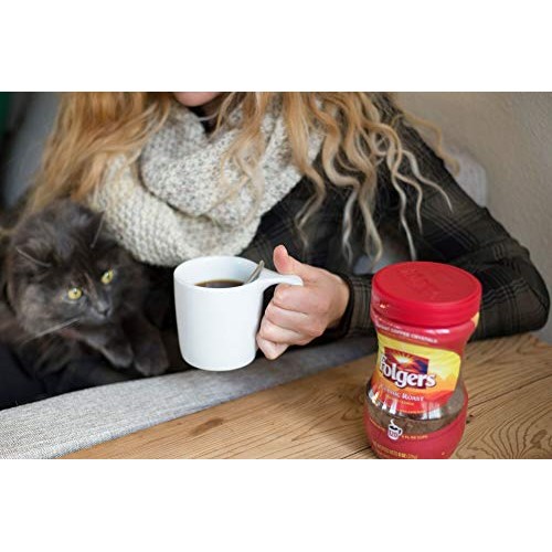 Folgers Classic Roast Instant Coffee Crystals, 12 Ounces