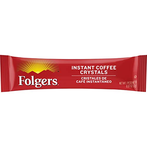 Folgers Classic Roast Instant Coffee Crystals, 7 Single Serve Pa