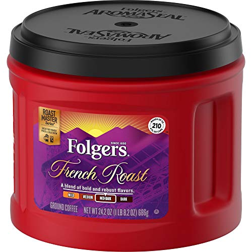 Folgers French Roast Ground Coffee, Medium-Dark Roast, 24.2 Ounc