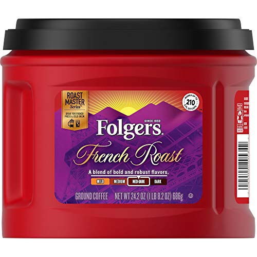 Folgers French Roast Ground Coffee, Medium-Dark Roast, 24.2 Ounc