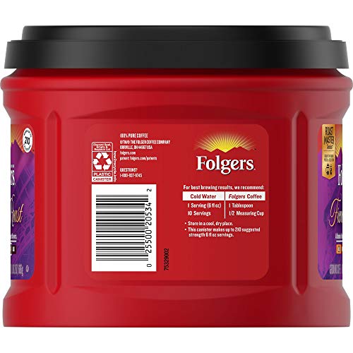 Folgers French Roast Ground Coffee, Medium-Dark Roast, 24.2 Ounc