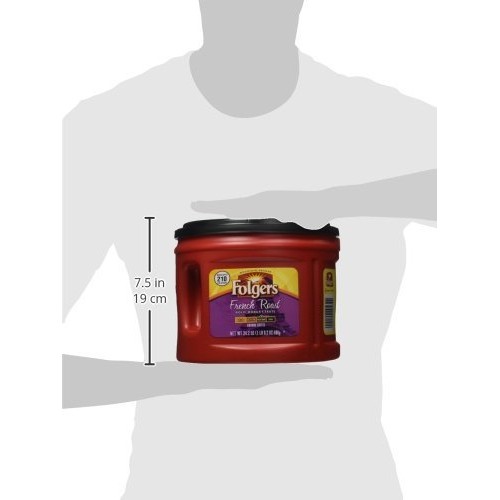 Folgers French Roast Ground Coffee, Medium-Dark Roast, 24.2 Ounc