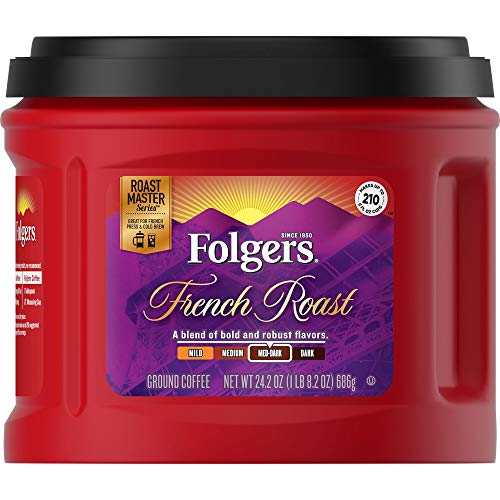 Folgers French Roast Ground Coffee, Medium-Dark Roast, 24.2 Ounc