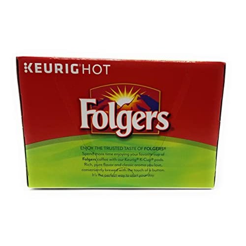 Folgers Half Caff Ground Coffee K Cup Pods, 12 Ct