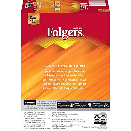 Folgers Morning Café Mild Roast Coffee, 96 Keurig K-Cup Pods 24