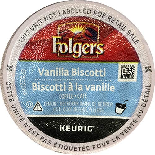 Folgers Vanilla Biscotti Flavored Coffee, K-Cup Pods For Keurig