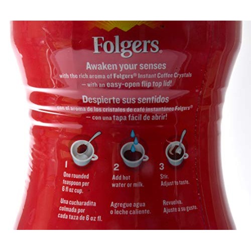 Folgers Classic Roast Instant Coffee Crystals - 16 Oz Pack Of 2