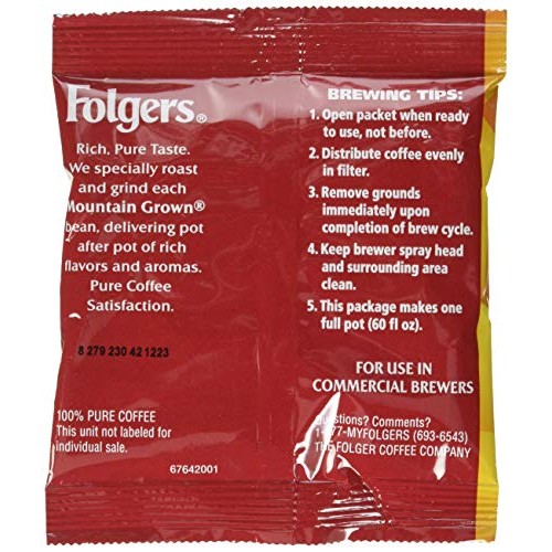 Folgers Classic Roast Coffee Packets, 42-Count