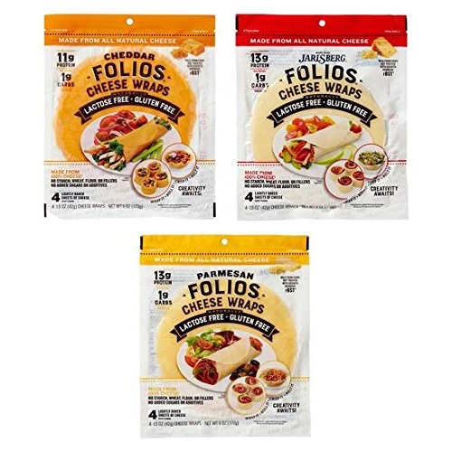 Folios 100% All Natural Cheese Wraps Variety 3 Pack Folios 100% All Natural Cheese Wraps Variety 3 Pack