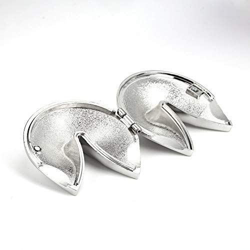 Folsom Fashion Metal Fortune Cookies Gift Box Silver