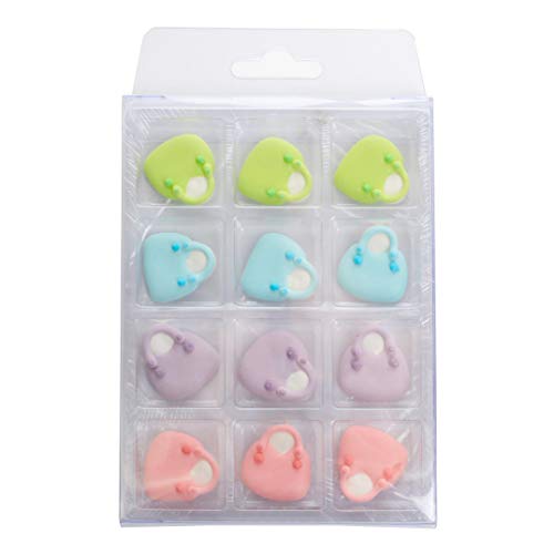 Edible Icing Toppers Handbags &Amp; Purses - Hand Piped Royal Icing