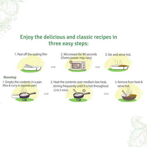 Food Earth Organic Indian Meals Variety Pack - Read To Eat India