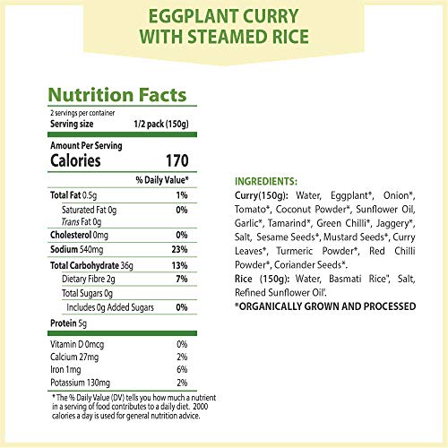 Food Earth Organic Indian Meals Variety Pack - 3 Flavors - Read