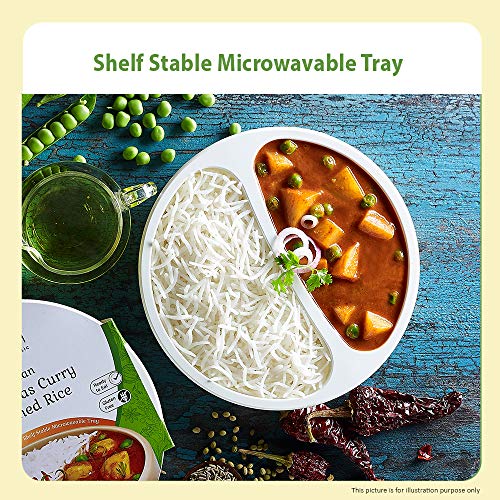 Food Earth Organic Indian Potato &Amp; Peas Curry With Steamed Rice