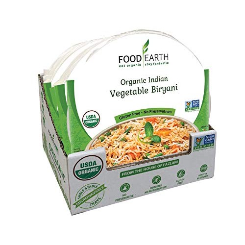 Food Earth Organic Indian Vegetable Biryani - Ready To Eat Meals