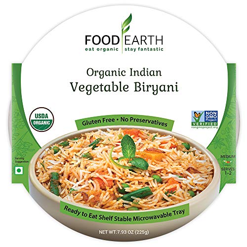 Food Earth Organic Indian Vegetable Biryani - Ready To Eat Meals