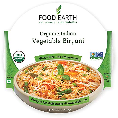 Food Earth-Organic Ready To Eat Indian Meals 6-Pack–Organic In