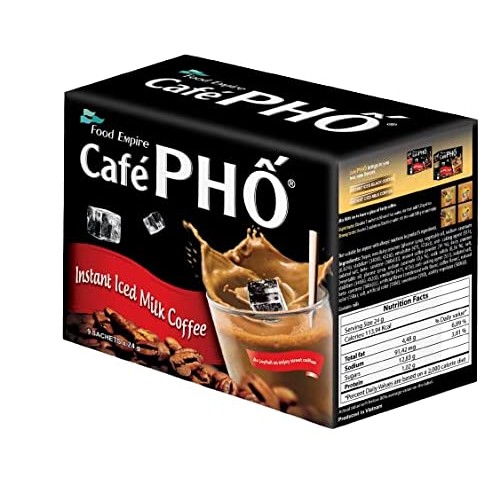 Cafe Pho Vietnamese 3in1 Instant Coffee Mix, Iced Milk Coffee, C...