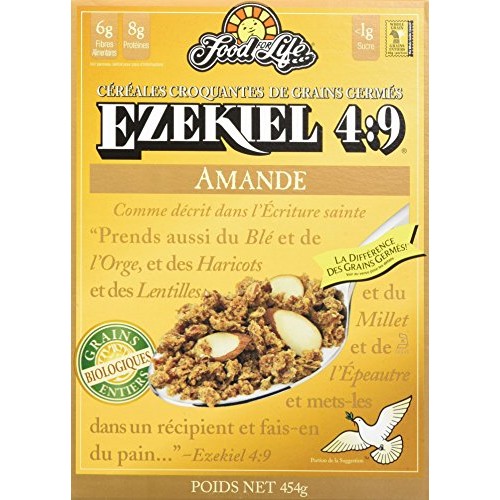 Ezekiel 4:9 Sprouted Whole Grain Cereal, Almond, 16 Ounce Pack