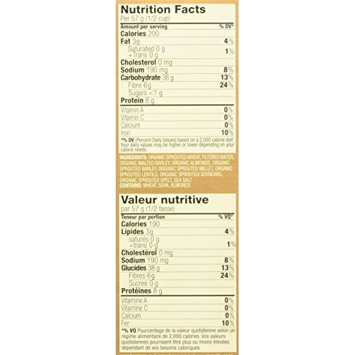 Ezekiel 4:9 Sprouted Whole Grain Cereal, Almond, 16 Ounce Pack