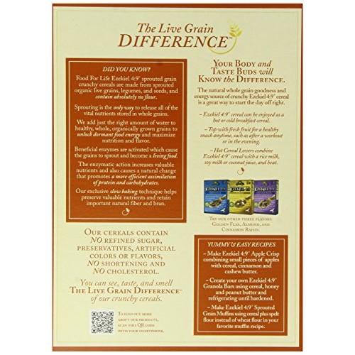 Food For Life Ezekiel 4:9 Organic Sprouted Whole Grain Cereal, O