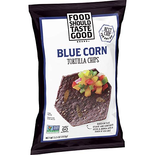 Food Should Taste Good Tortilla Chips, Blue Corn, 5.5 Ounce