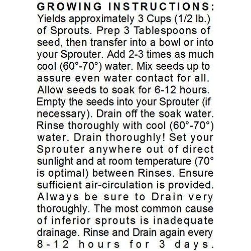 Antioxidant Mix of Sprouting Seeds, 5 Pounds - Broccoli, Clover,...