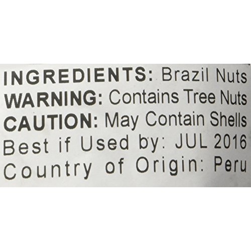 Brazil Nuts, 2 Pounds - Raw, Whole, No Shell, Unsalted, Kosher,