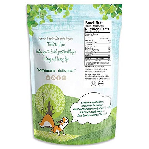 Brazil Nuts, 4 Pounds - Kosher