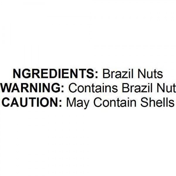 Brazil Nuts, 8 Ounces - Raw, No Shell, Kosher