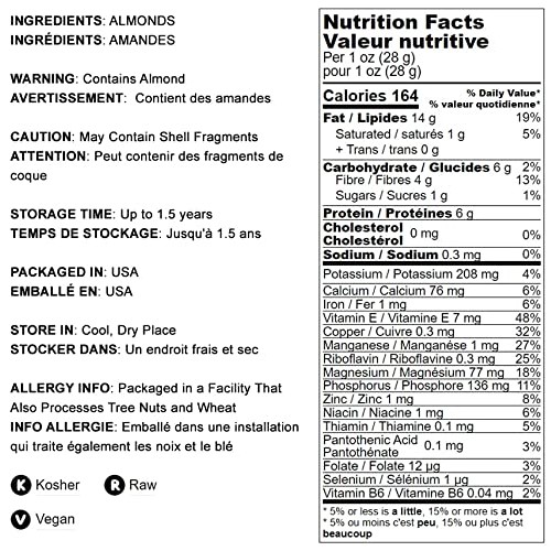 California Natural Sliced Almonds, 1.5 Pounds - Raw Unblanched A...