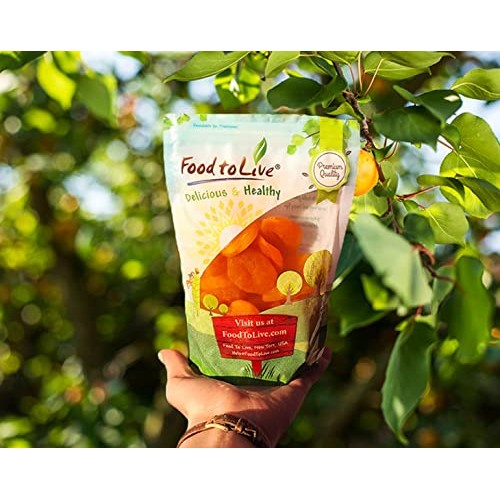 Dried Apricots, 8 Pounds – Non-GMO Verified, Kosher, Vegan, Bulk...
