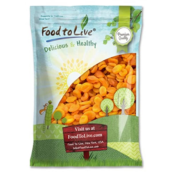 Dried Apricots, 8 Pounds – Non-GMO Verified, Kosher, Vegan, Bulk...