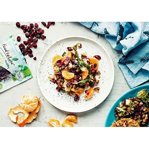 Dried Cranberries, 2.5 Pounds — Raw, Kosher, Vegan, Lightly Swee