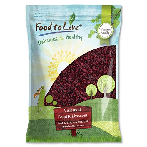 Dried Cranberries, 5 Pounds — Raw, Kosher, Vegan, Lightly Sweete