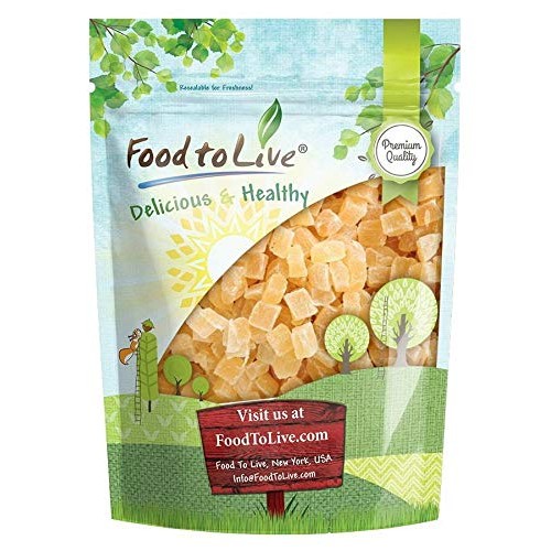 Dried Diced Pineapple, 1 Pound - Sweetened, Unsulfured, Kosher,