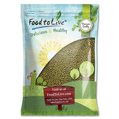 Mung Beans, 5 Pounds - Green, Dried, Kosher, Sirtfood, Bulk