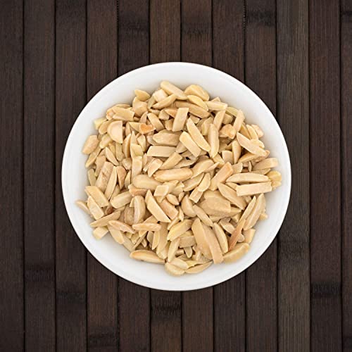 Organic Blanched Slivered Almonds, 7 Pounds – Non-GMO, Raw, Unsa...