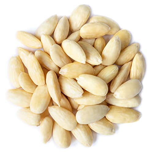 Organic Blanched Whole Almonds, 5 Pounds - Non-Gmo, Raw, Unpaste