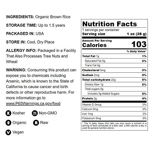 Organic Brown Rice Flour, 12 Ounces - Non-Gmo, Finely Ground Fro