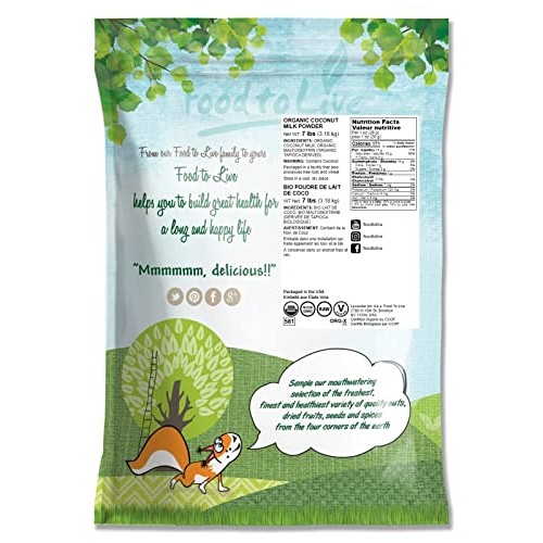 Organic Coconut Milk Powder, 7 Pounds – Non-GMO, Dehydrated Fres...