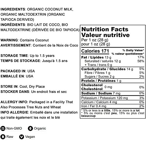 Organic Coconut Milk Powder, 7 Pounds – Non-GMO, Dehydrated Fres...